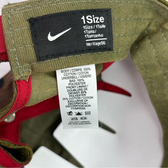 Nike H86 Arkansas Razorbacks Camo Green Adjustable Strapback Hat Cap OSFM NCAA - Picture 6 of 7